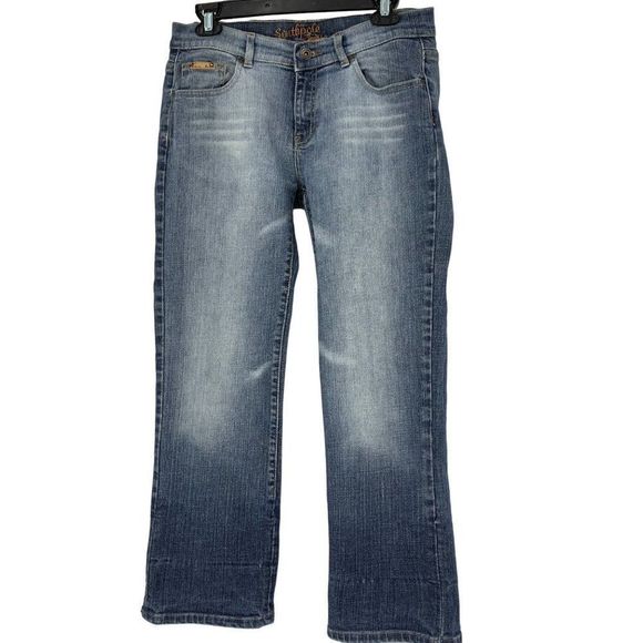 Womens Southpole Jeans Size 9 Boot Vintage Stretch Crop 3176 Mid Rise Short - Picture 1 of 7